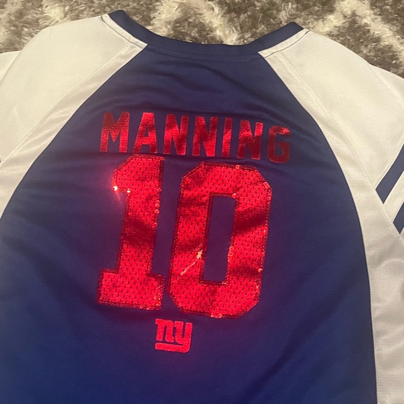 Women's Short Sleeve Manning Giants Jersey - Size XXL worn 1x Mint Condition - Picture 8 of 8